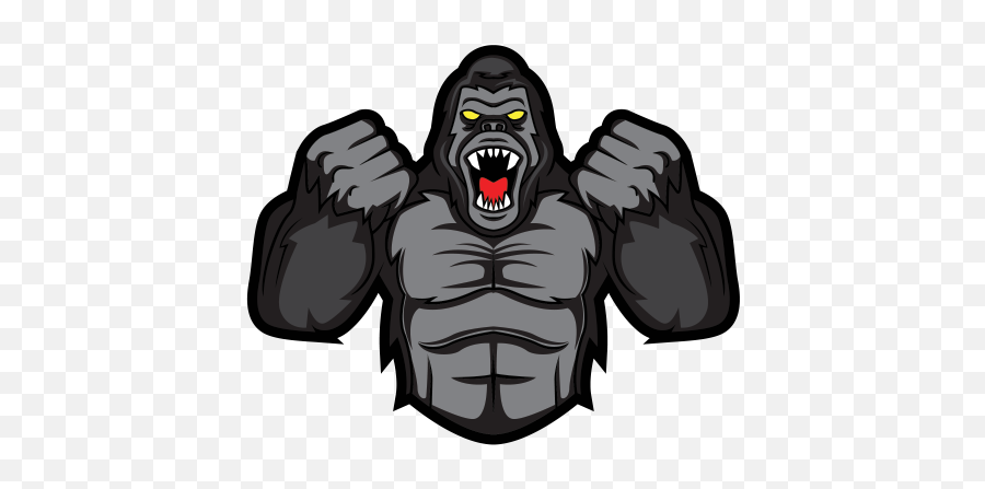 Bigfoot Angry Ape Transparent Png - Gorilla Cartoon Emoji,Ape Emoji