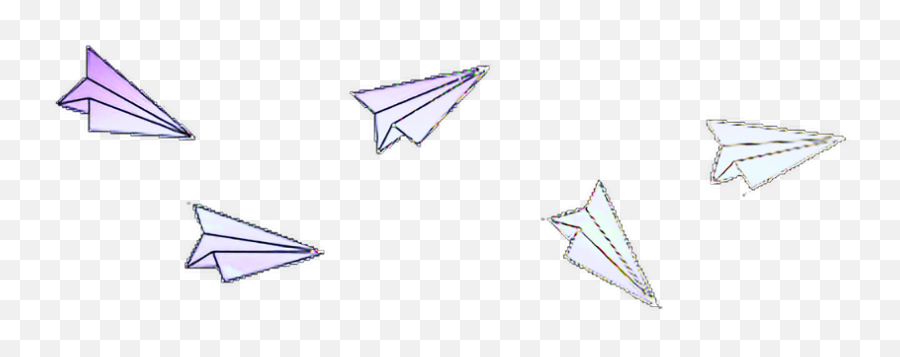 Origami Paper Plane Paperplane Blue - Triangle Emoji,Plane And Paper Emoji