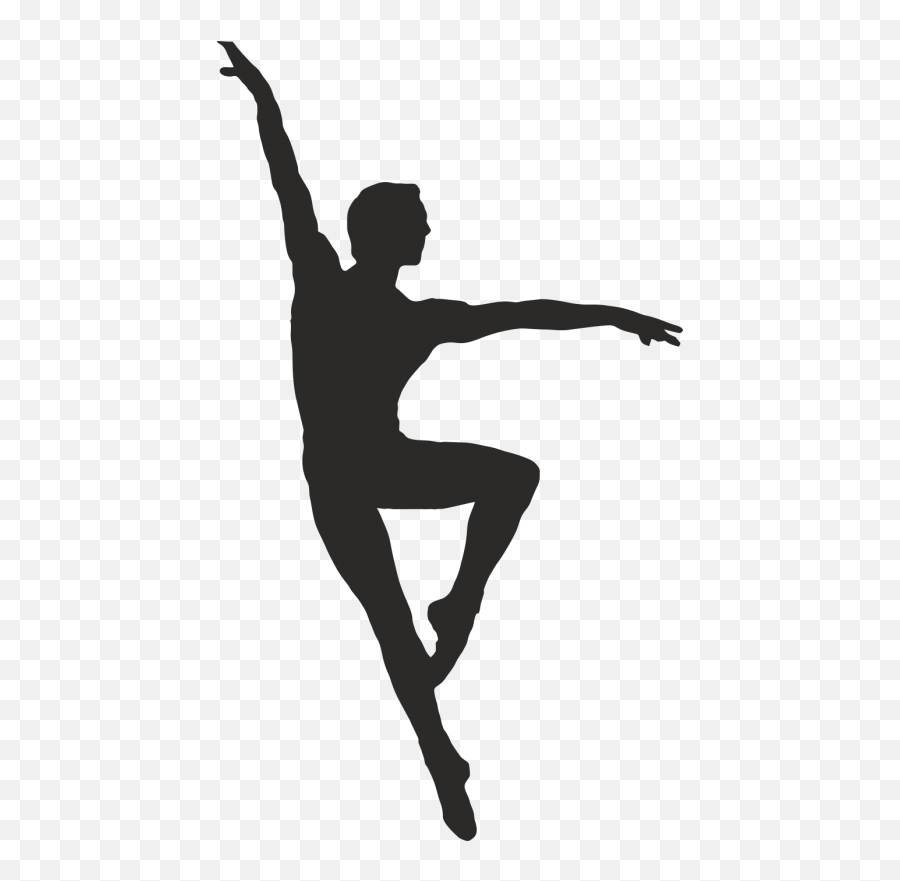 Ballet Dancer Pole Dance Silhouette - Clip Art Male Dancer Emoji,Pole Dancer Emoji