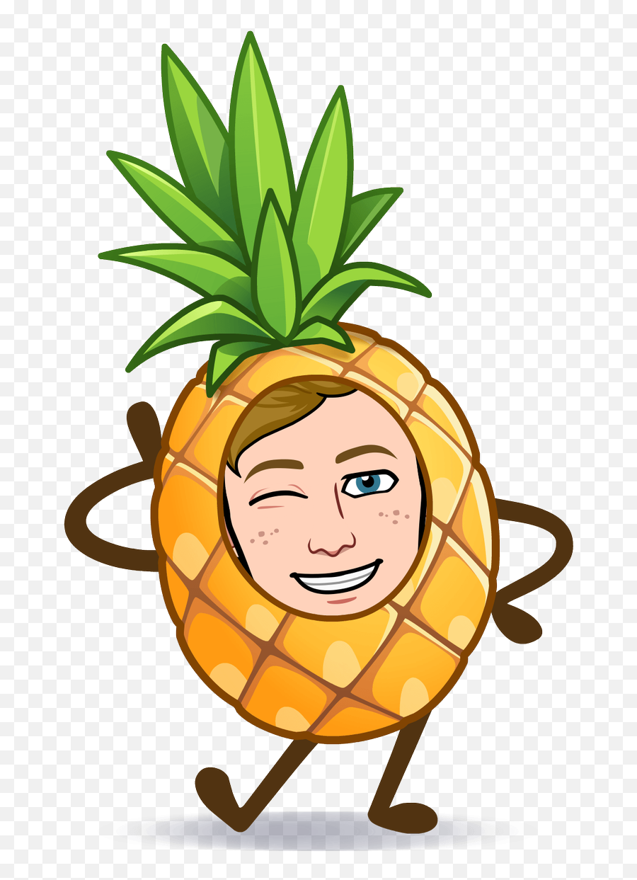 Newmoji Friday - Pineapple Bitmoji Emoji,Snapchat Fruit Emoji