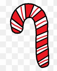 Candy Cane Clip Art 2 - Drawn Candy Cane Emoji,Candy Cane Emoji