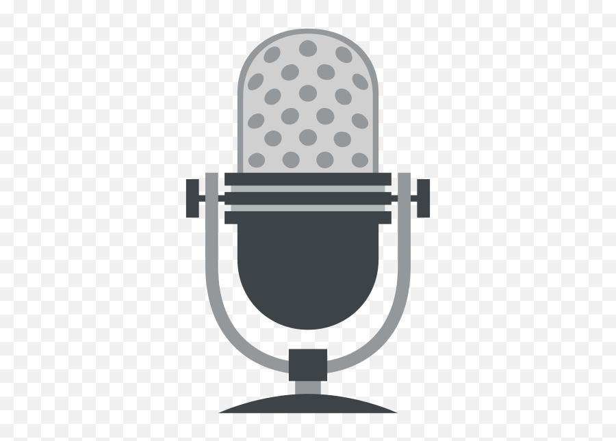Emojione 1f399 - Microphone Emoji Transparent Background,Emoji Studio