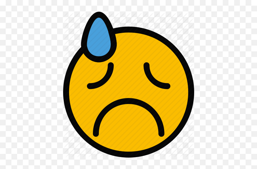 Emoji Emoticon Face Grieved Icon - Emoticon,Small Emoticon