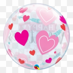Valentines Arrows And Hearts Bubble - Toy Balloon Emoji