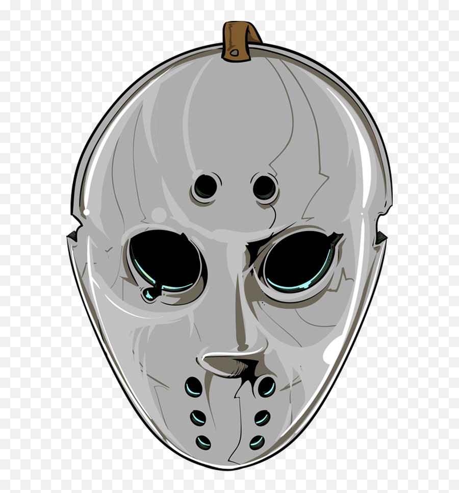 Jason Mask - Drawing Jason Voorhees Mask Art Emoji,Jason Mask Emoji