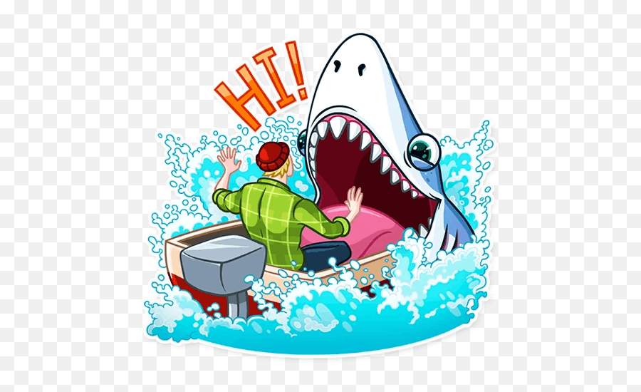Itu0027s A Sharku201d Stickers Set For Telegram - Illustration Emoji,Shark Emoji