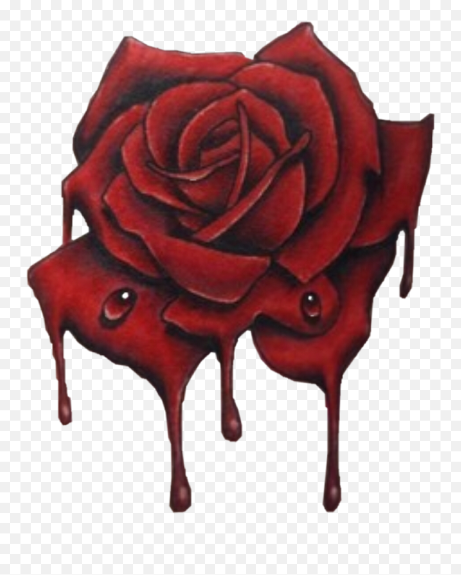 Garden Roses Tattoo Blood Red - Rose Png Download 9231109 Rose Tattoo Drawing Emoji,Roses Emoticon