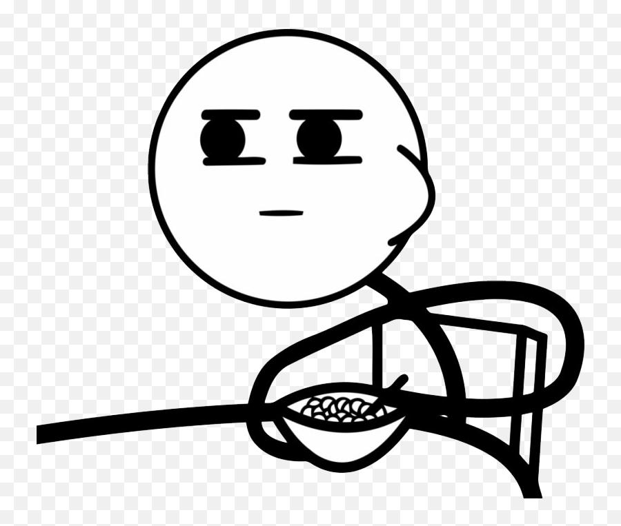 Cereal Guy Transparent Png - Cereal Guy Meme Png Emoji,Cereal Emoji