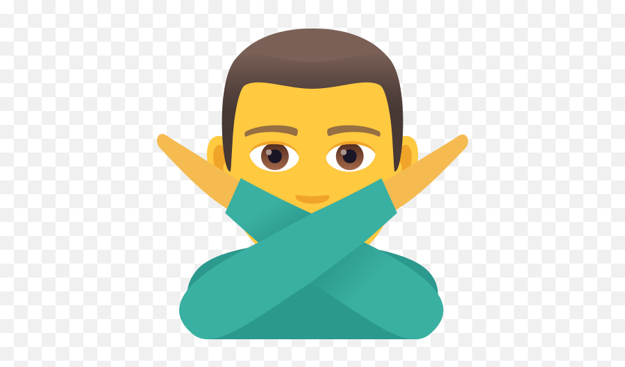 Emoji El Hombre No Hace Ningún - Manos Cruzadas Hombre Emoji Png,Cruz Emoji