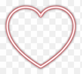 Trending - Transparent Blue Neon Heart Emoji,Heary Emoji