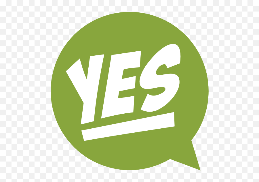 Underlined Yes Bubble Graphic - San Leandro Emoji,Yes Emoji