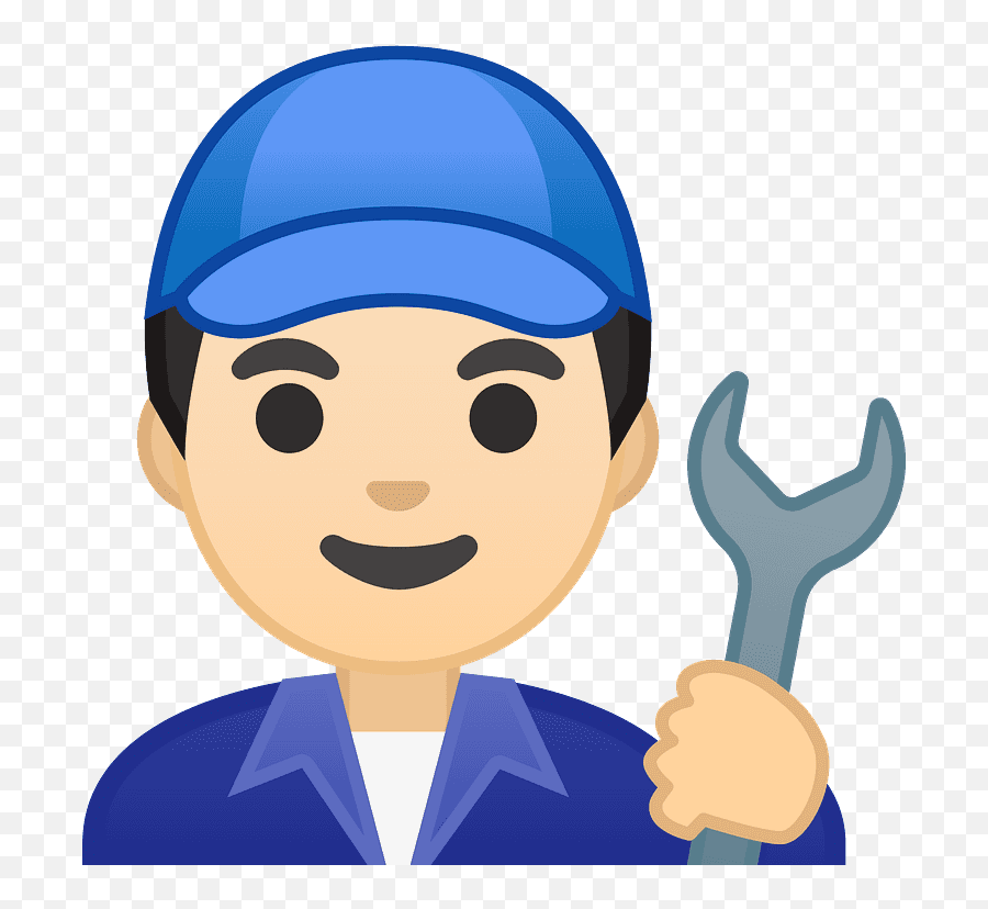 Man Mechanic Emoji Clipart Free Download Transparent Png - Dibujo De Una Mecanica,Male Emoji