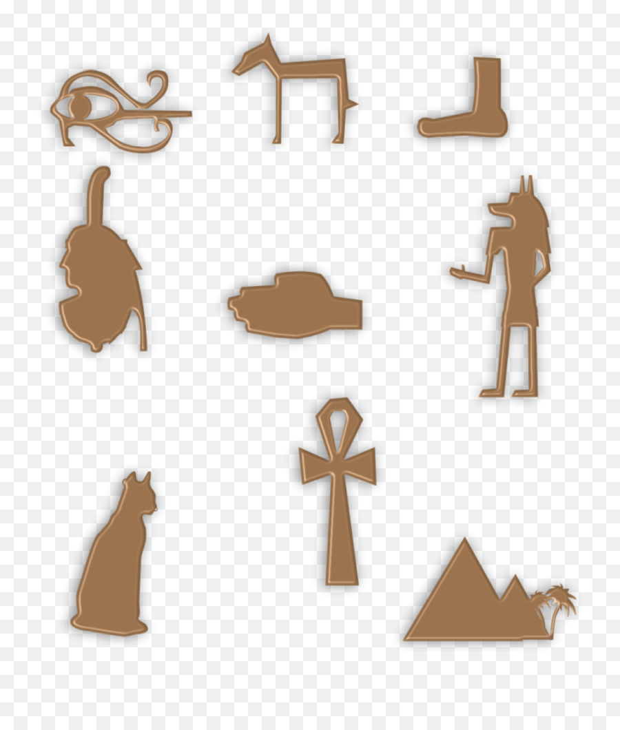 Egyptian Symbols Clipart Emoji,Ankh Emoji