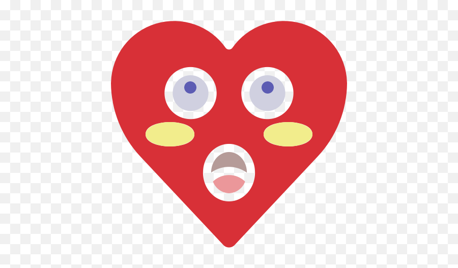 Emoji Emotion Heart Shock Surprise Icon - Free Download London Underground,Heart Emoji Vector