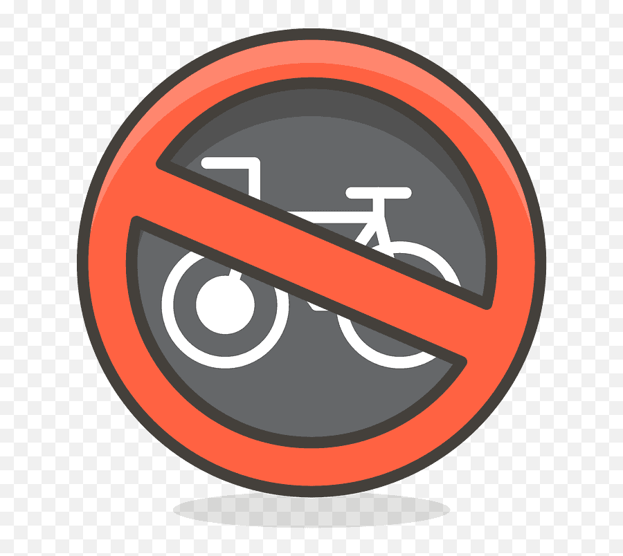 No Bicycles Emoji Clipart - Language,No Smoking Emoji