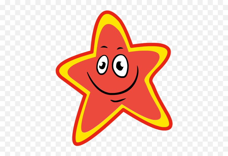 Transparent Background Red Star Png - Cute Happy Star Clipart Emoji,Red Star Emoji