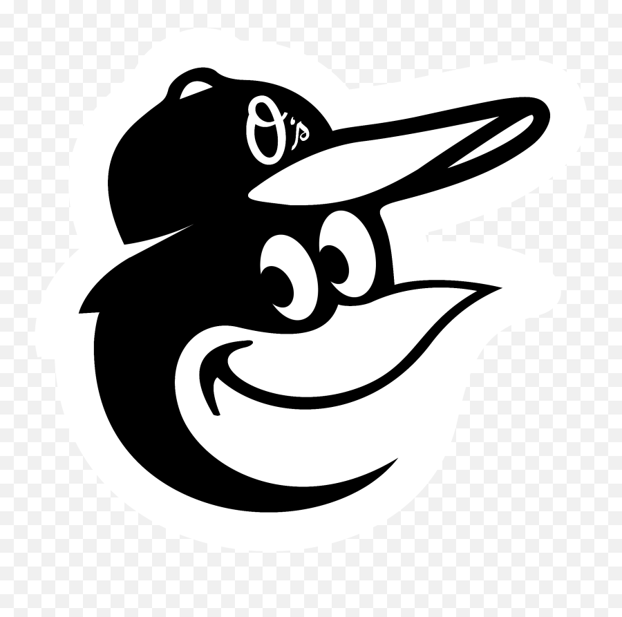 Orioles Cliparts Oriole Bird No - Baltimore Orioles Logo Black And White Emoji,Oriole Emoji