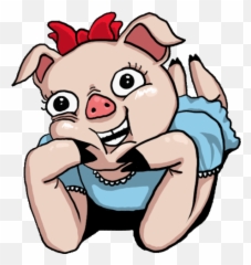 Top Creepy Pigs Stickers For Android Ios - Pig I Love You Gif Emoji,Pigs Emoticons