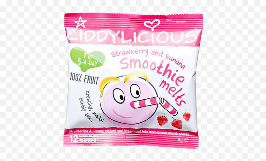 Strawberry U0026 Banana Smoothie Melts - Happy Emoji,Strawberry Emoticon