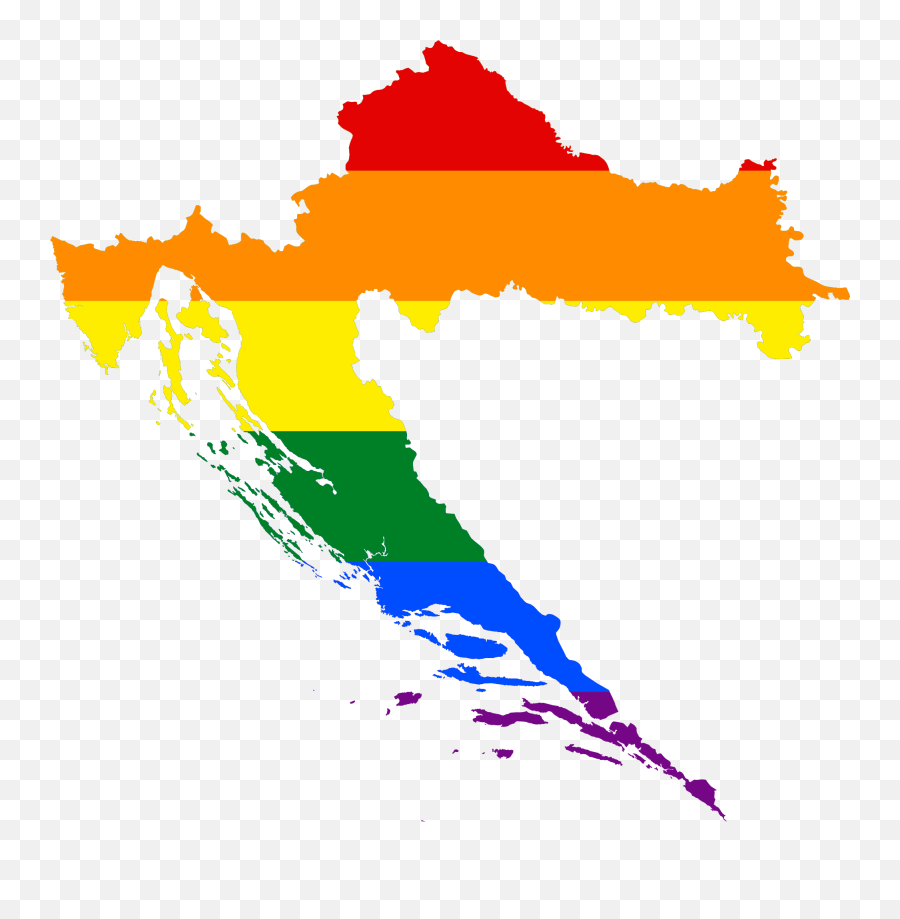 Diritti Lgbt In Croazia - Croatia Svg Emoji,Bi Pride Flag Emoji