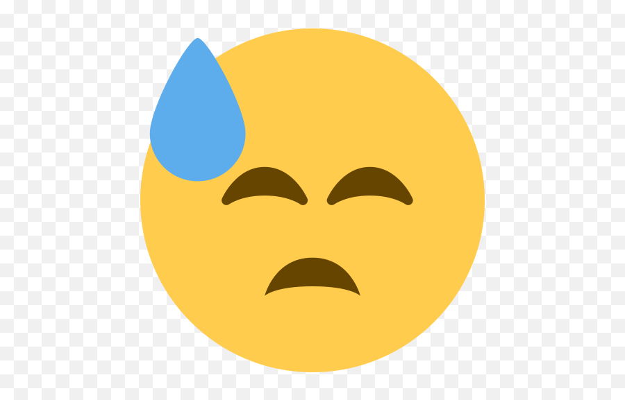 Downcast Face With Sweat Emoji Meaning With Pictures - Cold Sweat Emoji Twitter,Sweat Emoji