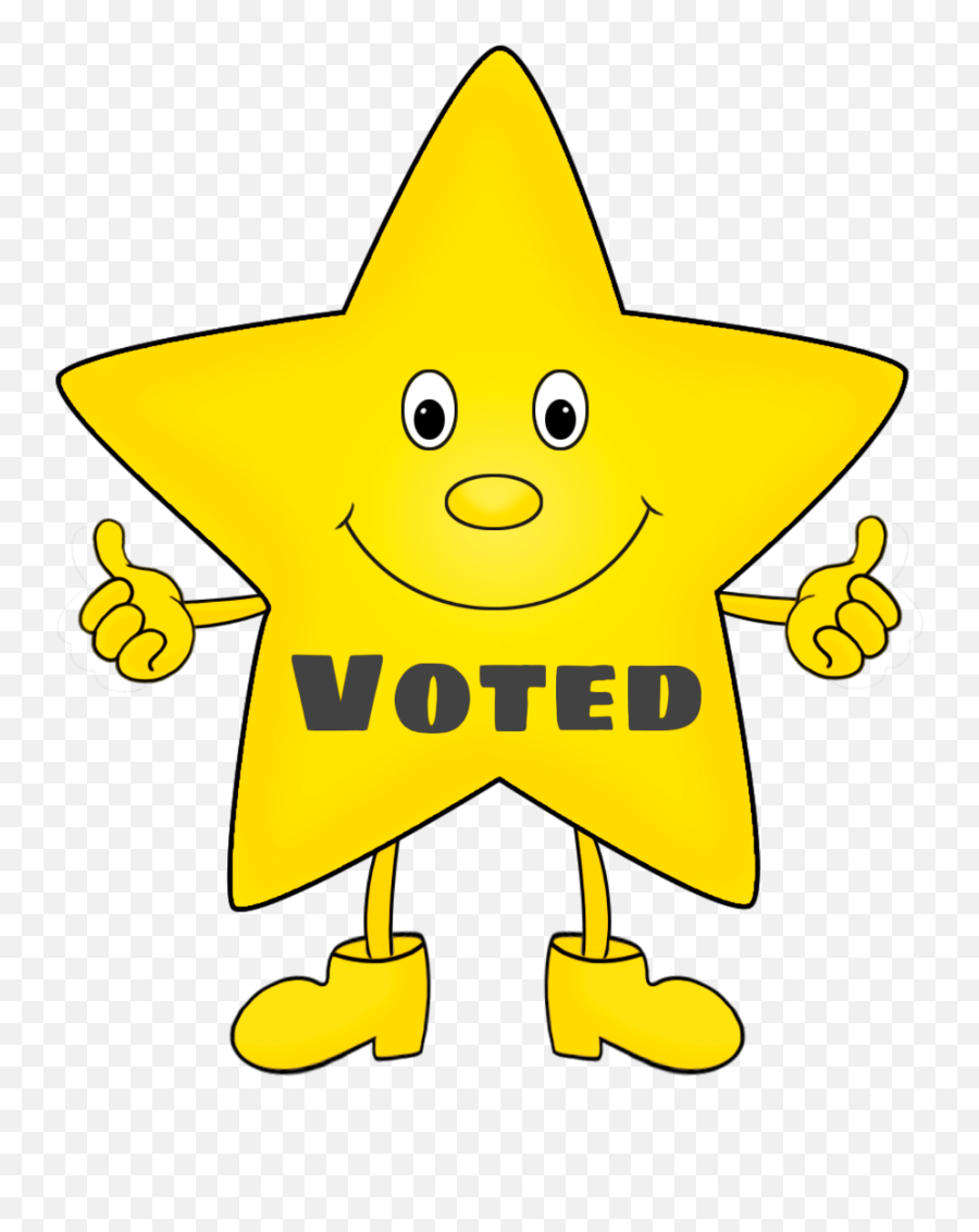 Voted Stickers - Cartoon Clip Art Star Emoji,:s Emoticon