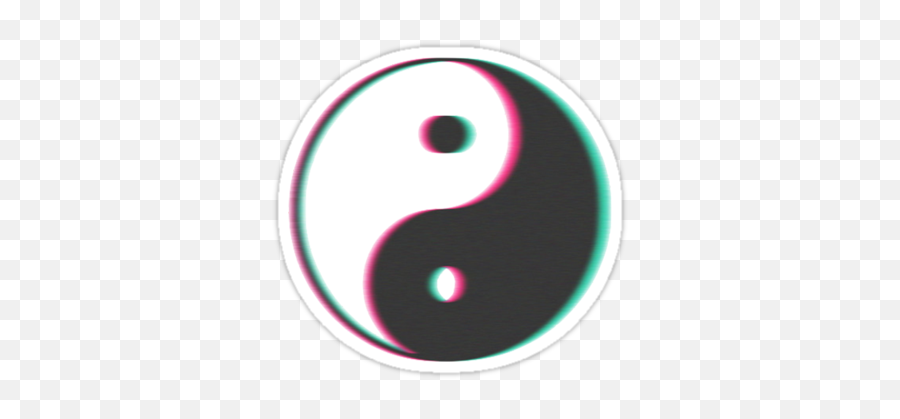 Yinyang Transparent Tumblr Style - Yin Yang Aesthetic Stickers Emoji,Yin Yang Emoji Iphone