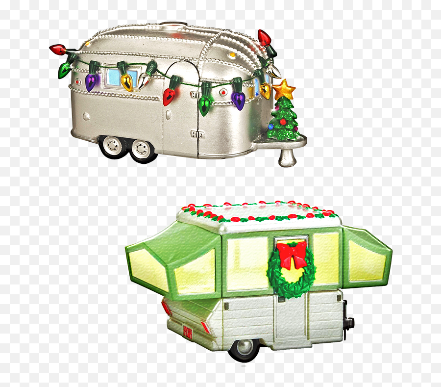 Christmas Trailer Caravan - Camper Ornaments Emoji,Travel Trailer Emoji