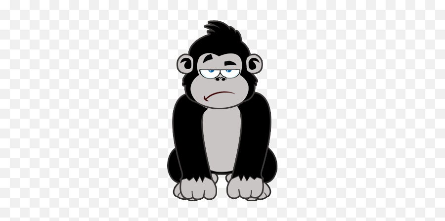 Friendly King Kong - Cartoon Emoji,3 Monkey Emojis