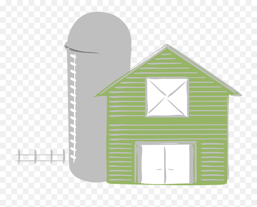 Free Farmer Tractor Vectors - Green Barn Clip Art Emoji,Pitchfork Emoticon