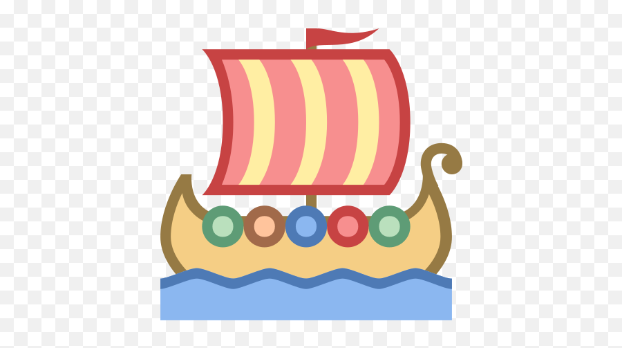 Viking Ship Icon - Clip Art Emoji,Viking Emoji Android