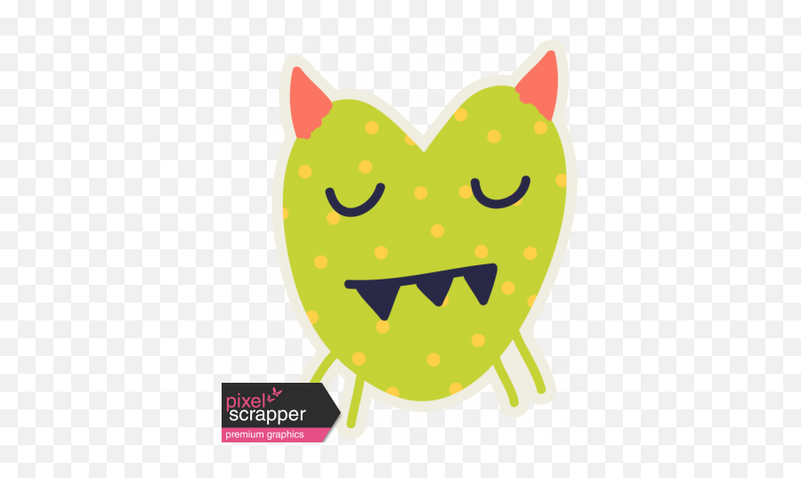 Kawaii Halloween Monster 005 Green - Clip Art Emoji,Happy Emoticon Kawaii