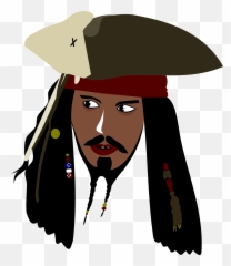 Captain Jack Sparrow Vector Clipart - Captain Jack Sparrow Clipart Emoji,Conch Shell Emoji