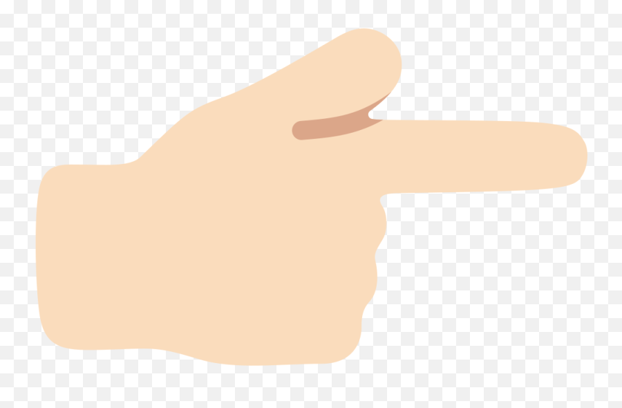 Emoji U1f449 1f3fb - Sign Language,Pointing Right Emoji