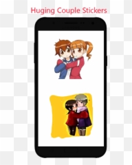 Download Hug Me Love Stickers Emoji - Cartoon,Emoji Hug