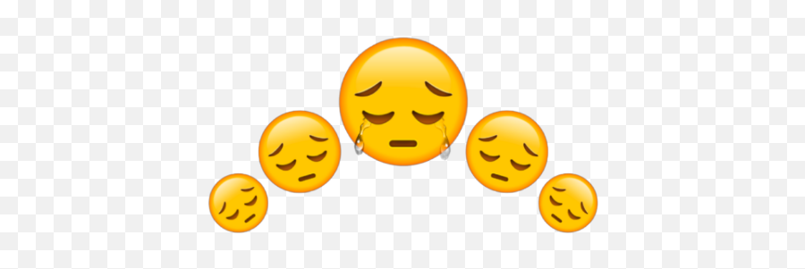 Sad Crown Corona Emoji Lagrima Triste - Emoji Crown Sad Png,Emoji Triste