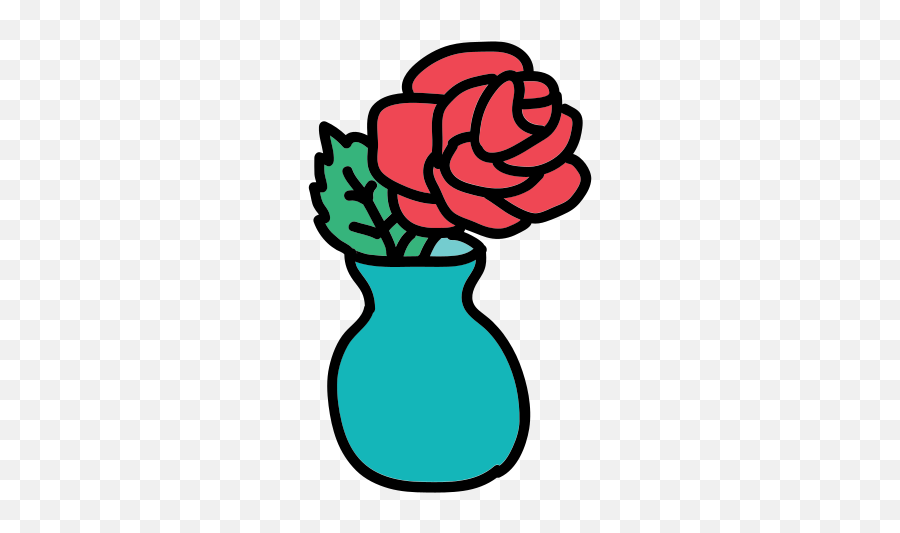 Flower Vase Icon - Free Download Png And Vector Vase Animado Emoji,Flower Bouquet Emoji