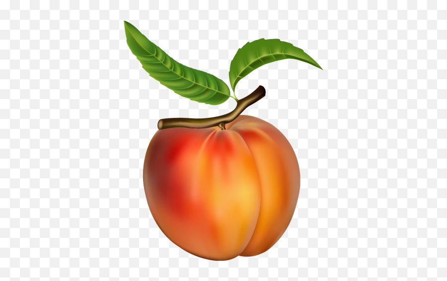 Peach Clipart Png - Peach Images Clip Art Emoji,Peach Emoji Vector