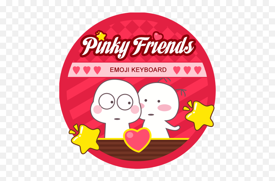 Pinky Friends Keyboard 3 - Cartoon Emoji,Pinky Emoji